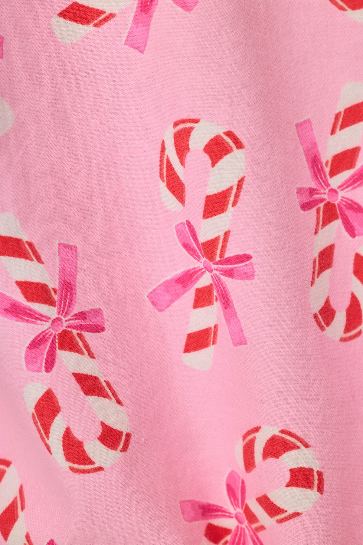 Sweeter Than Sugar Candy Cane Print 4-Piece PJ Set - BABY PINK