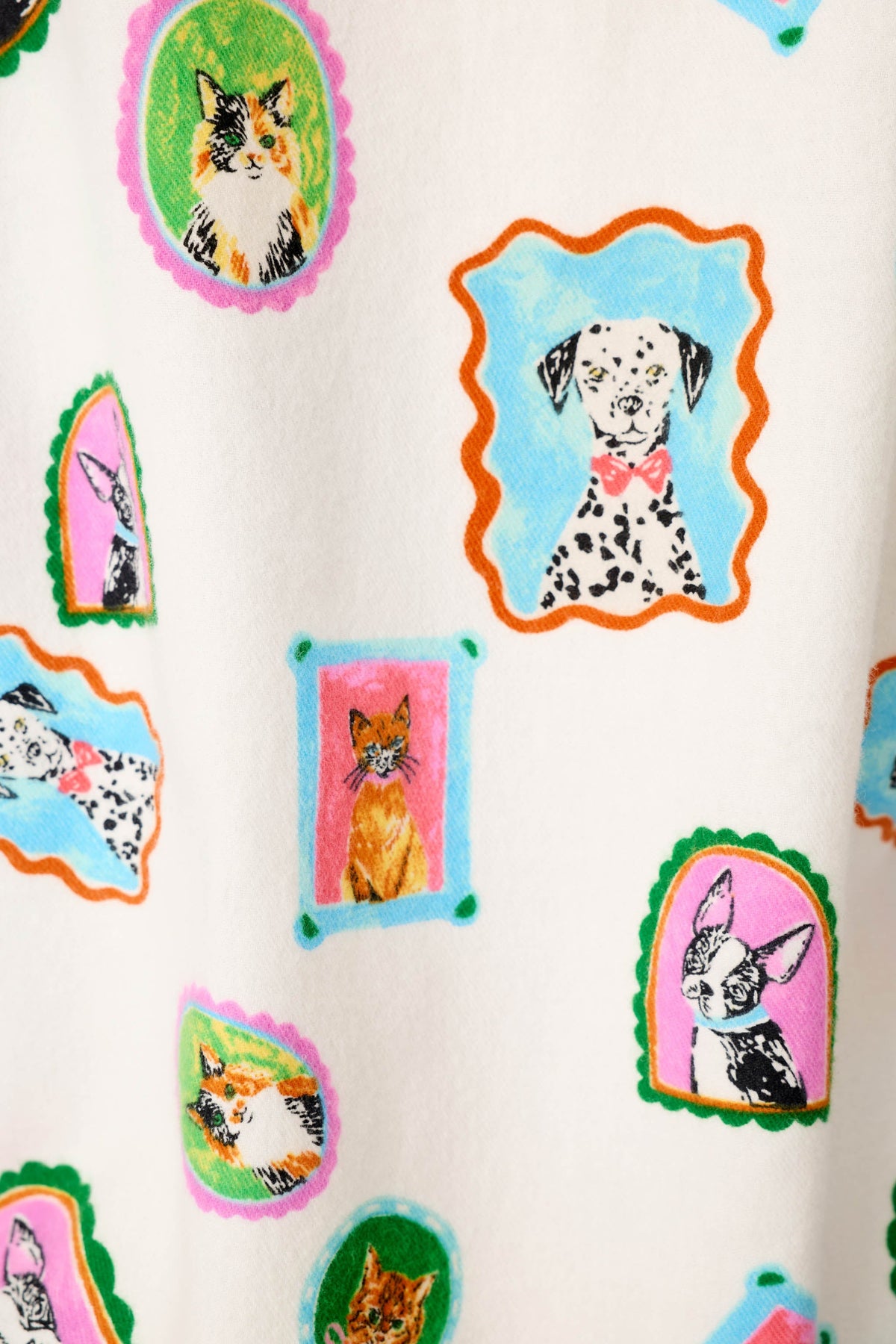 Picture Purrfect Pet Portraits 3-Piece Flannel PJ Set - MULTI