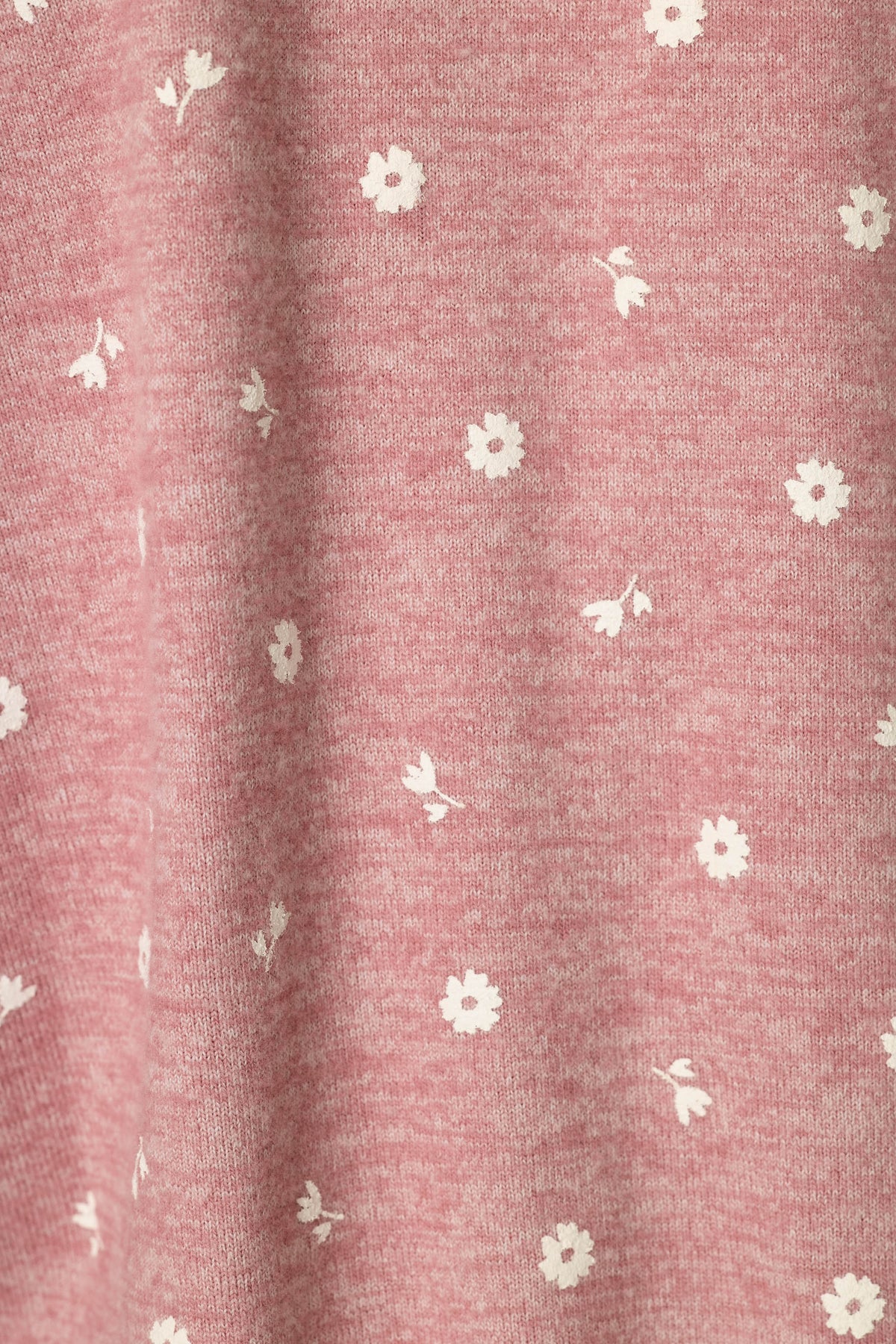 Tiny Blooms Polka Dot Long Sleeve Top - H DARK ROSE