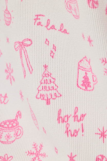 Holiday Print 3-Piece PJ Gift Set - WINTER ROSE
