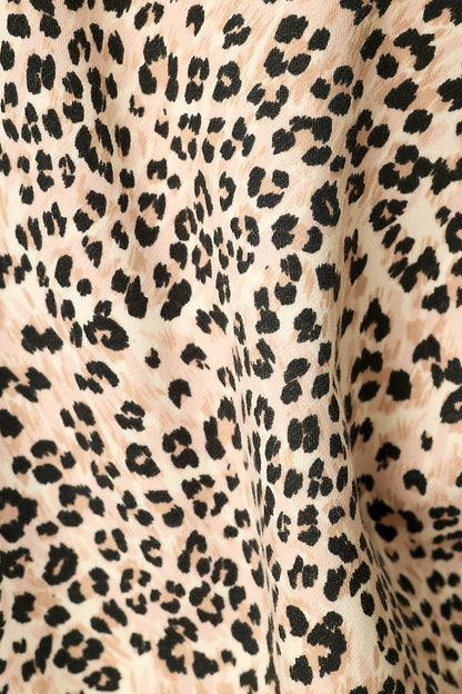 C'est La Vie Leopard Print Good Hang Joggers - NUDE