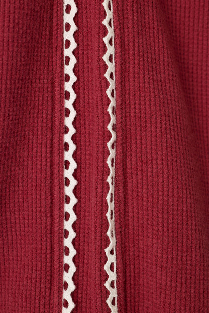 Weekday Waffles Rue Lounge Pants - DARK WINE