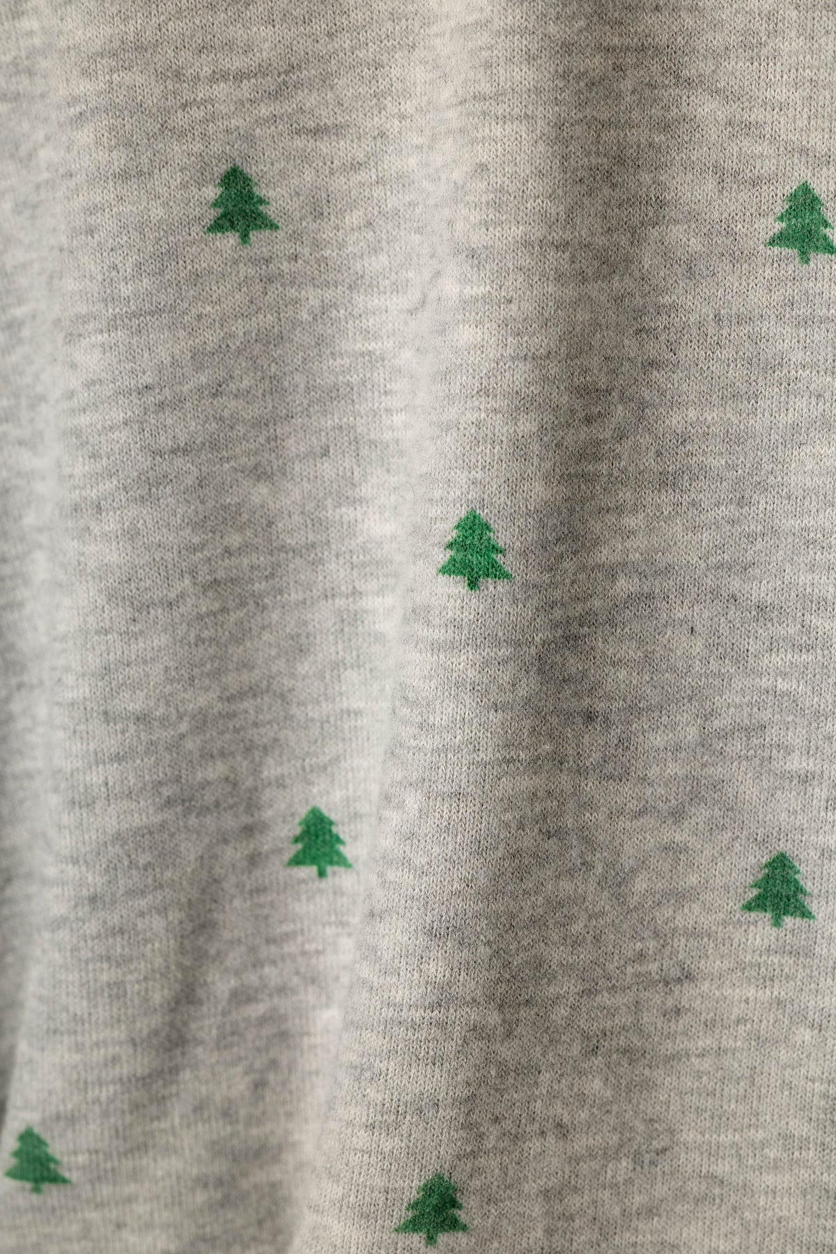 Happy Campawr Tree Print Long Sleeve & Pants Lounge Set - HEATHER GREY