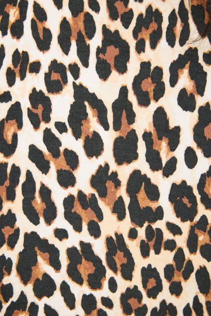 Holiday Dreams Leopard Print Shorts - NATURAL