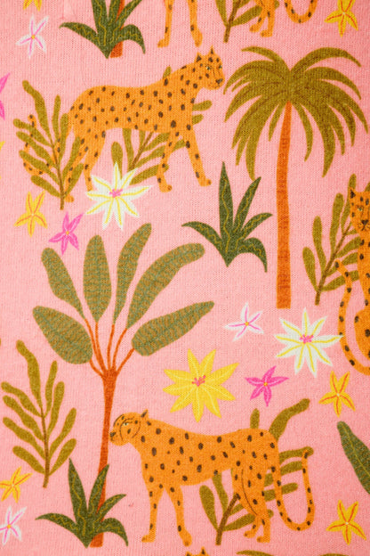 In the Jungle Leopard Safari Long PJ Set - BLOSSOM