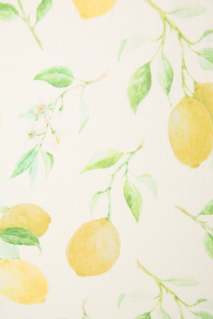 La Dolce Spritz Lemon Zest Short Sleeve Top - IVORY