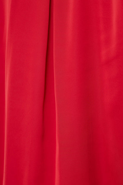 Moonlight Muse Red Satin Long Sleeve PJ Set - LIPSTICK