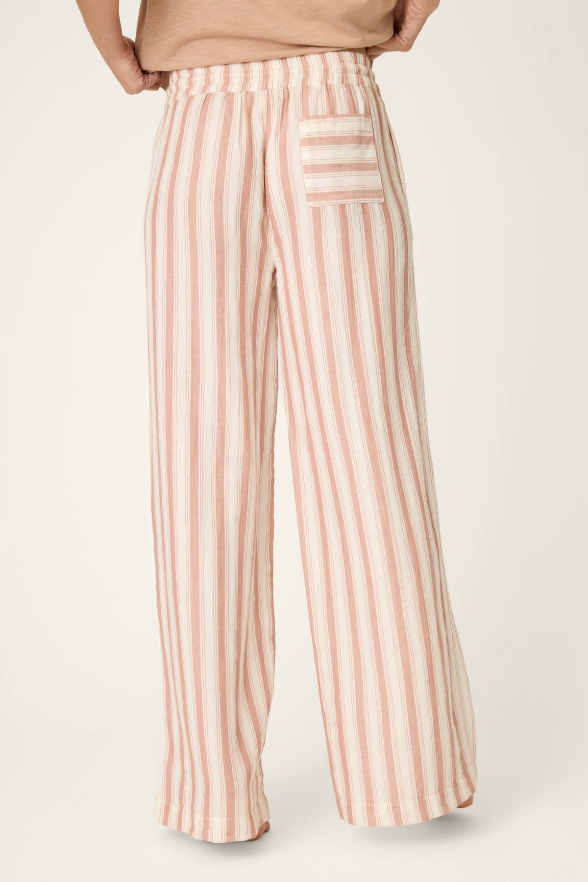 Breeze By The Sea Suntan Stripe Pants - SUNTAN