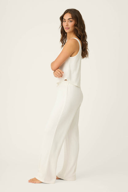 Pointelle Essentials Ivory PJ Set - IVORY