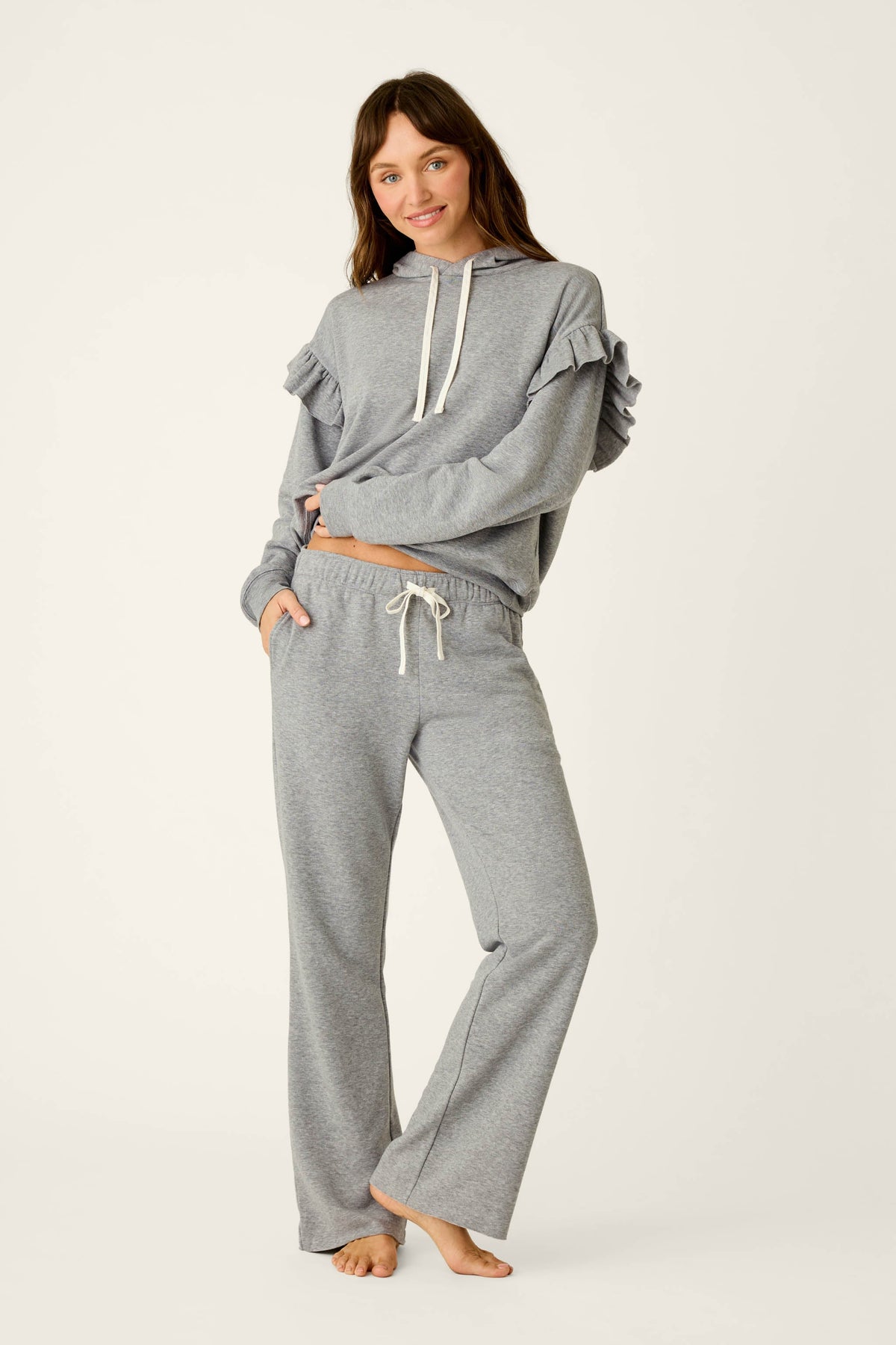 Femme de Noel Heather Grey Lounge Pants - DARK H GREY