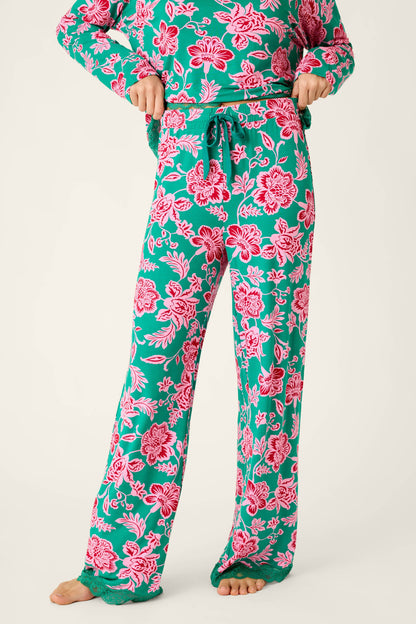 Frosted Floral Dreams Pajama Pants - IVY
