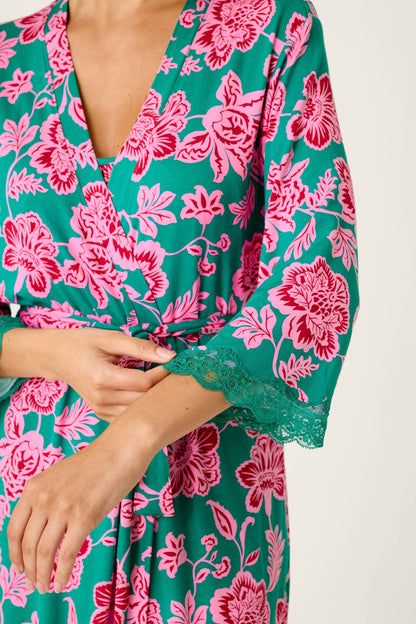 Frosted Floral Dreams Robe - IVY