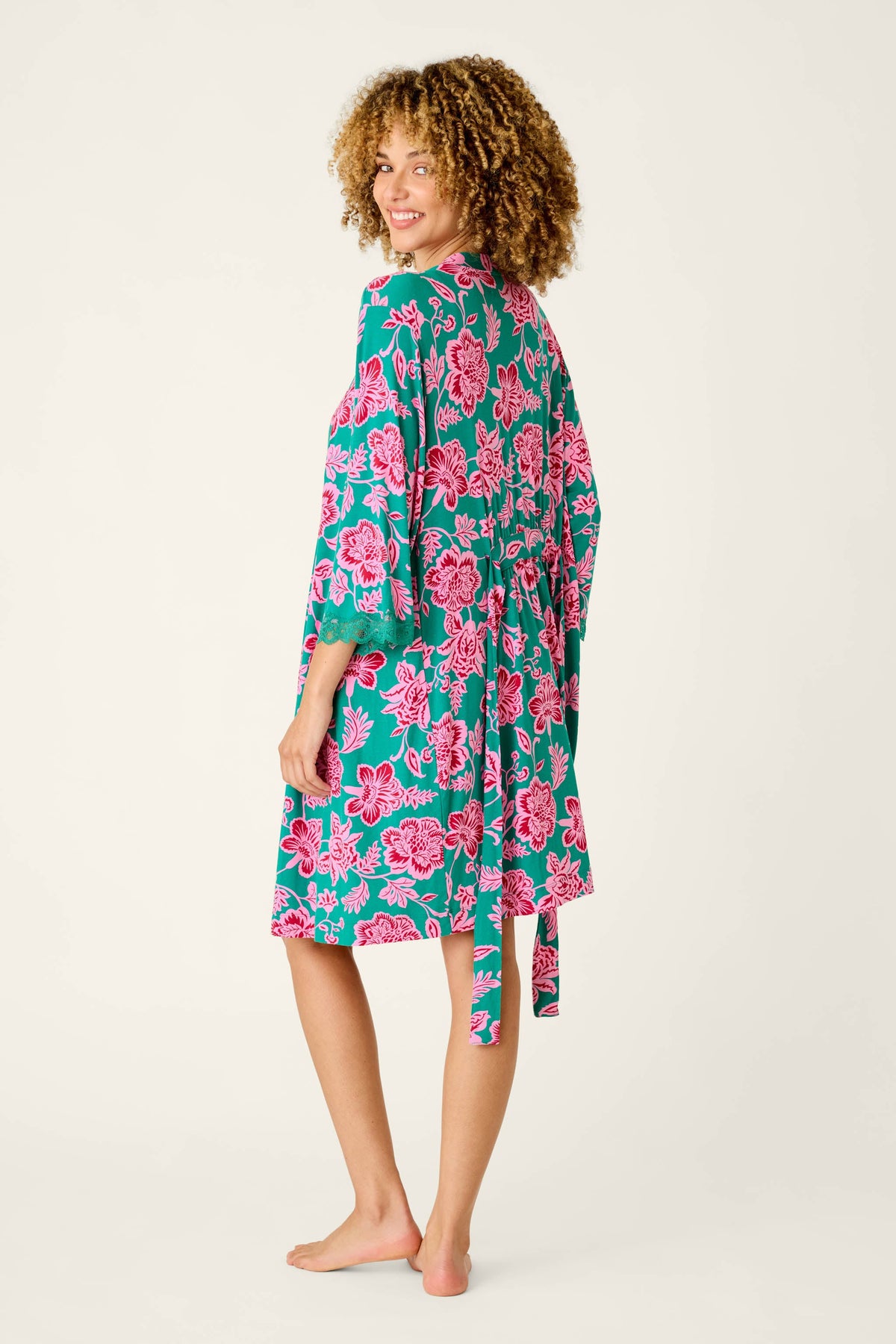 Frosted Floral Dreams Robe - IVY