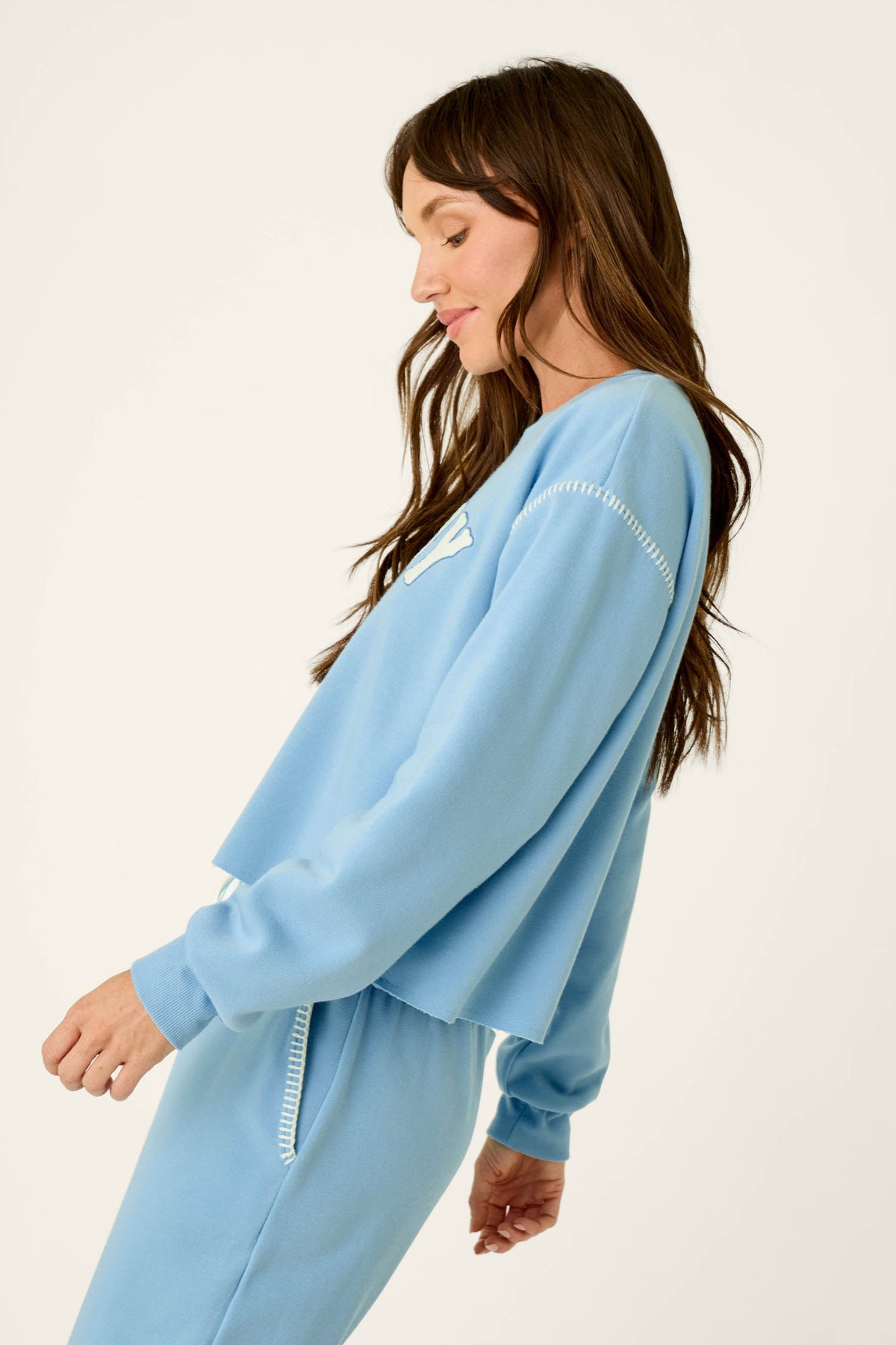 Howdy Holidays Snowdrift Blue Howdy Sweatshirt - SNOWDRIFT