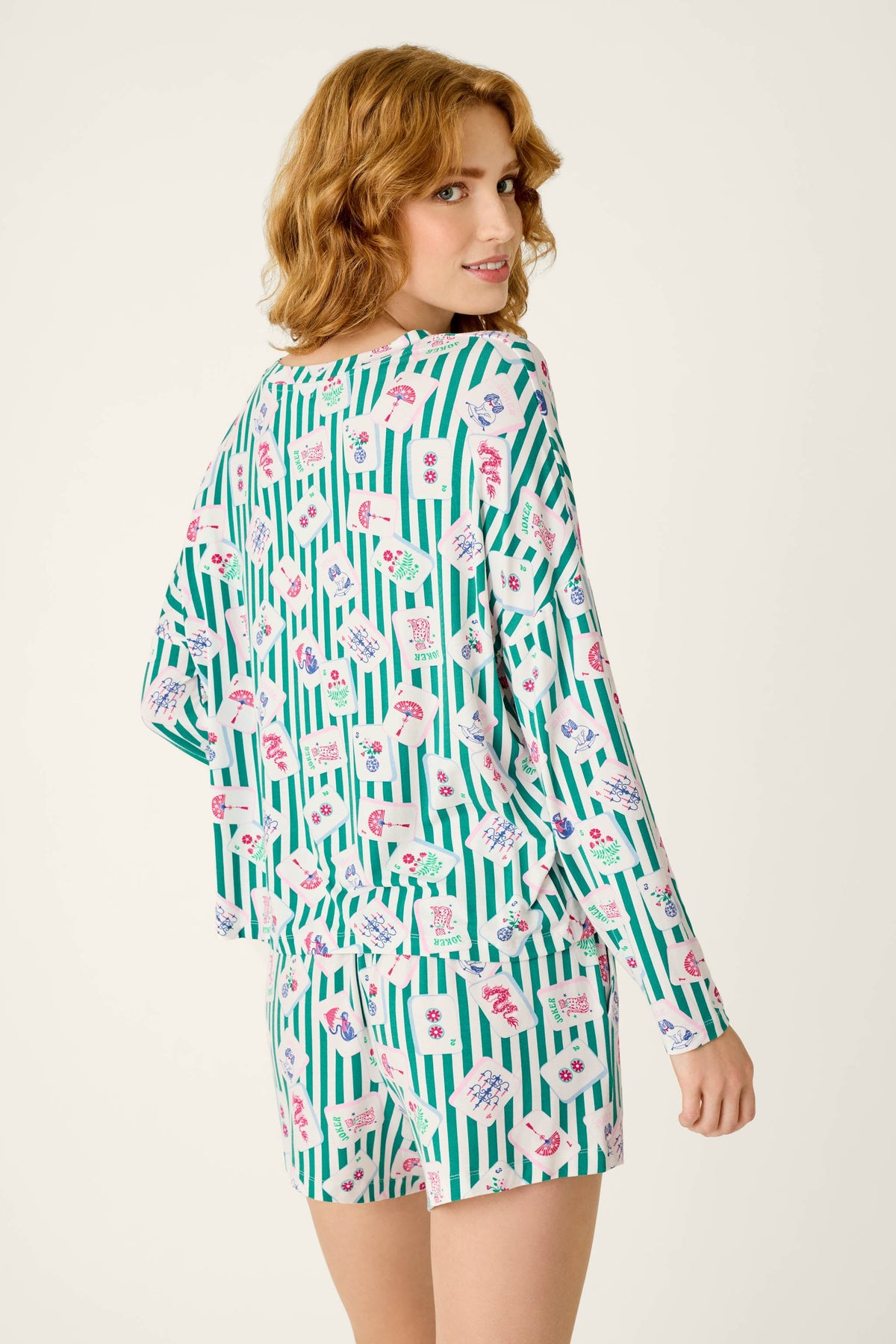 Mahjong Queen Dreams Long Sleeve Top - GREENLAKE