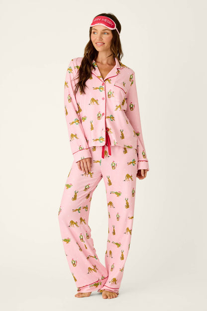 Very Merry Wild for the Holidays 3-Piece PJ Set - PINK ORCHID
