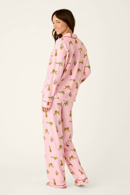 Very Merry Wild for the Holidays 3-Piece PJ Set - PINK ORCHID