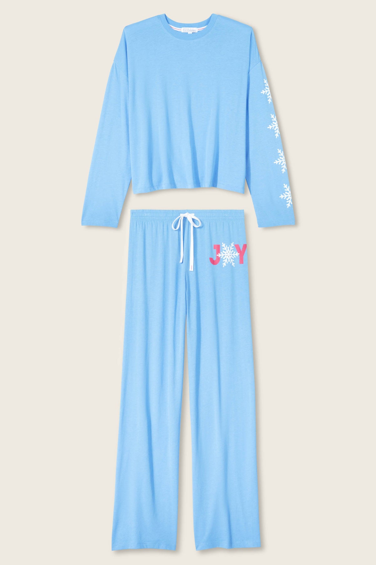 Snowflake Long Sleeve Lounge Set - SEA
