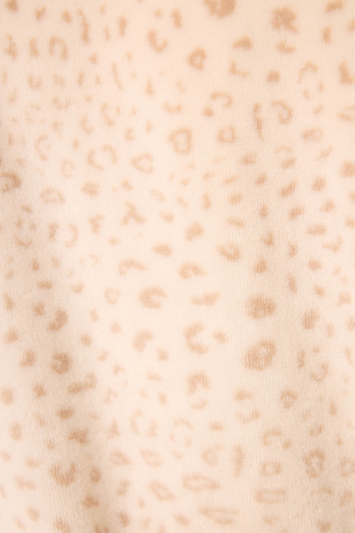 Luxe Plush Leopard Print Robe - CHAMPAGNE