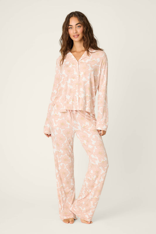 Poppy Dreams Floral PJ Set - IVORY