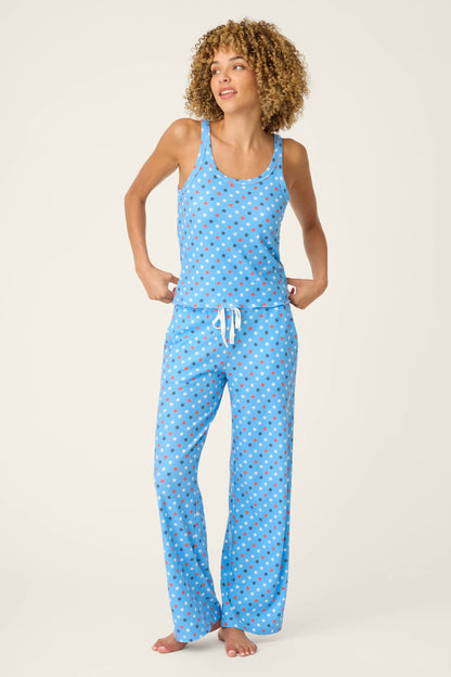 Star Spangled Summer Bay Blue Star Print Cami - BAY BLUE