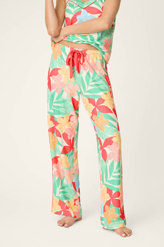The Coastal Club Sunset Blooms Pajama Pants - MULTI