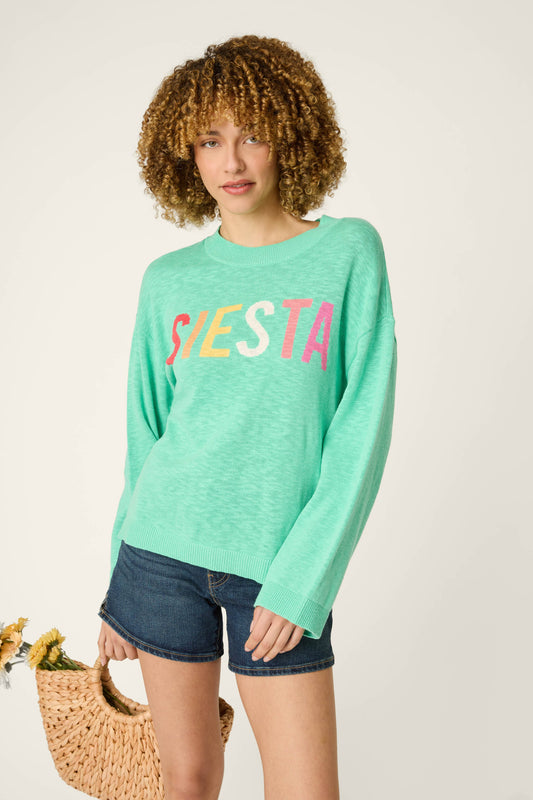 Viva la Vida Siesta Sweater - TROPIC GREEN
