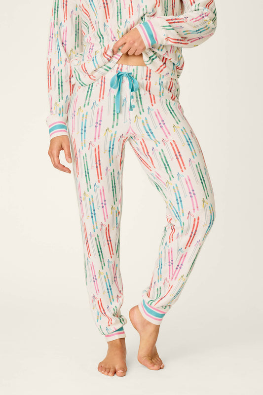 Après All Day Ski Print Jammie Pants - IVORY