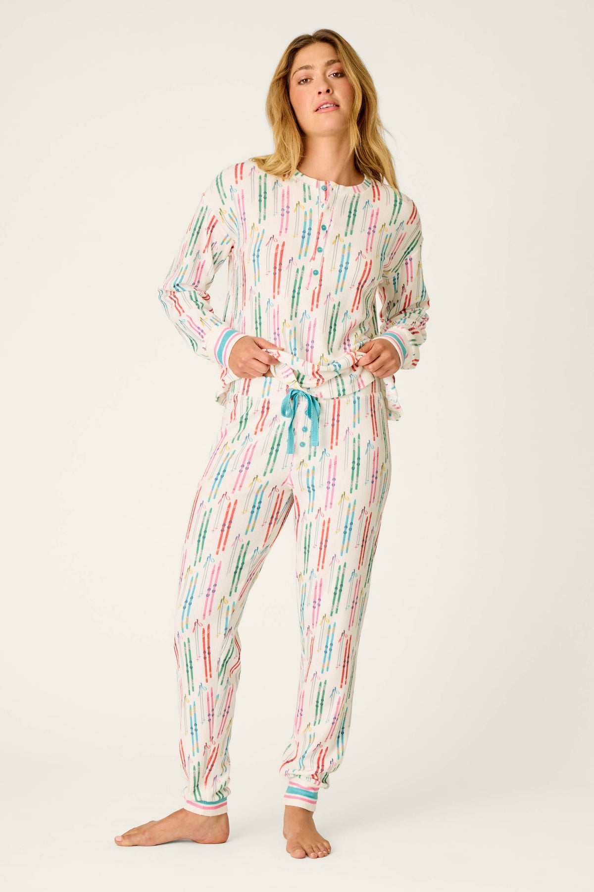 Après All Day Ski Print Jammie Pants - IVORY