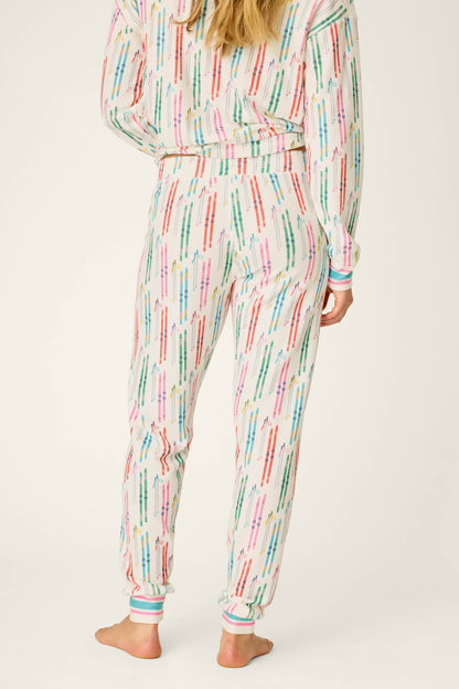 Après All Day Ski Print Jammie Pants - IVORY
