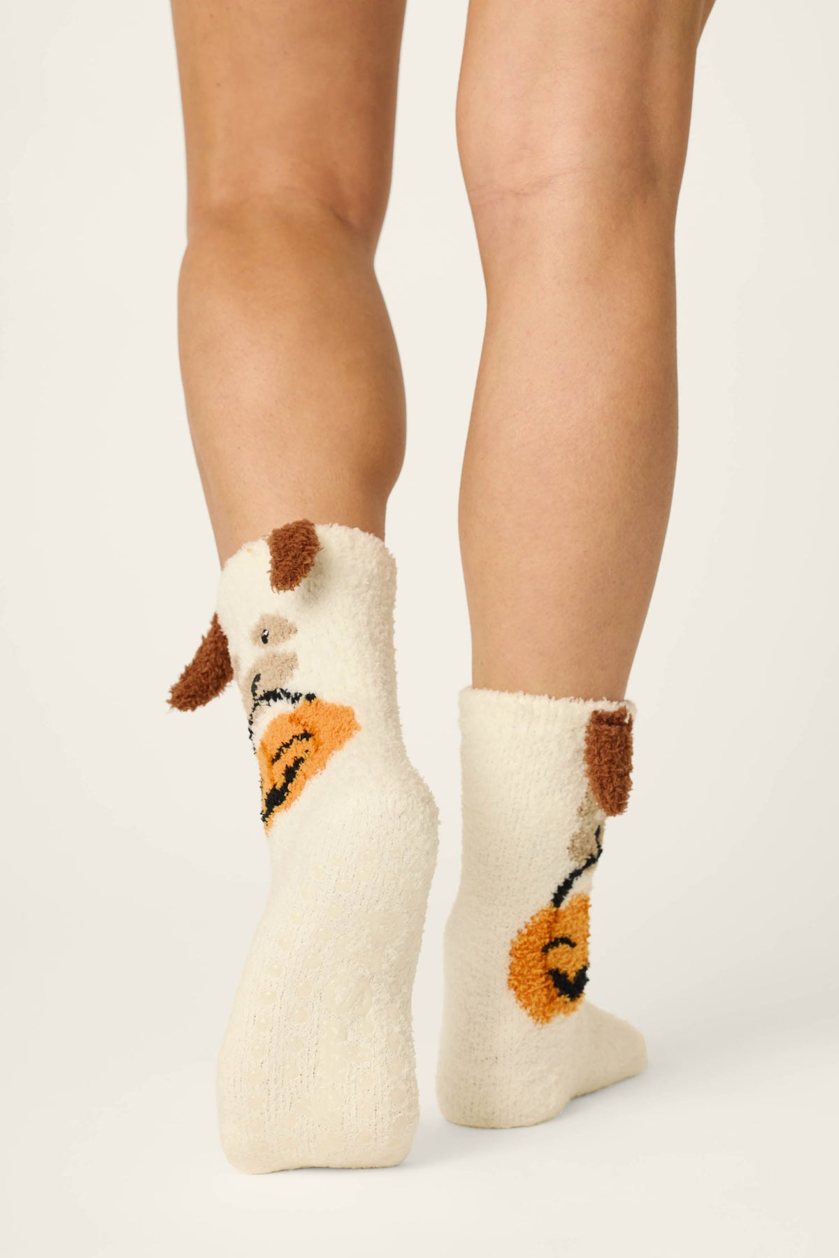 Boyfriend Boxer Trick-or-Treating Dog Socks - IVORY