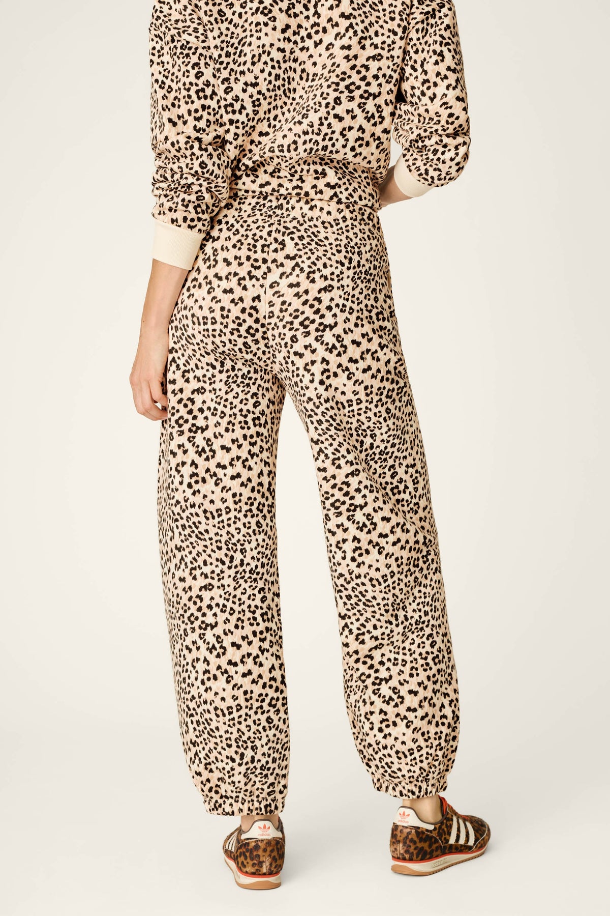 C'est La Vie Leopard Print Good Hang Joggers - NUDE