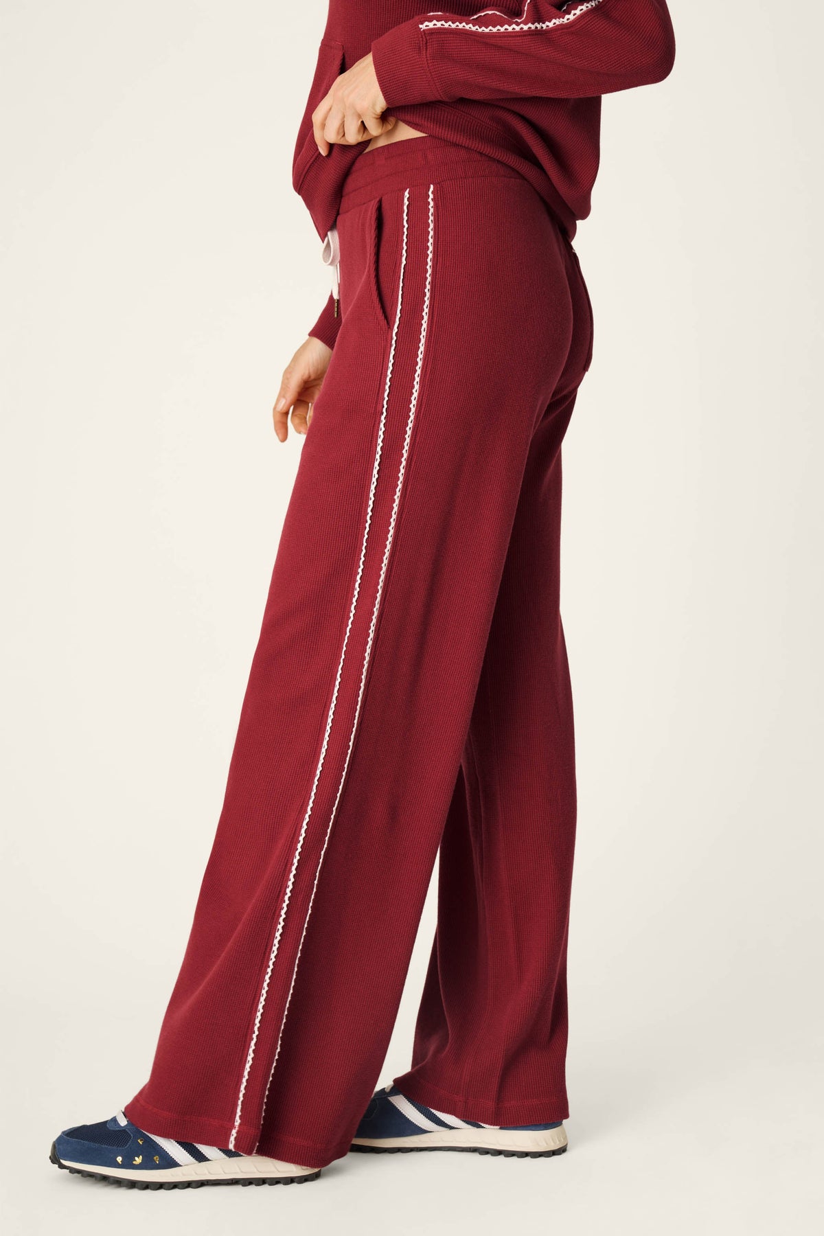 Weekday Waffles Rue Lounge Pants - DARK WINE