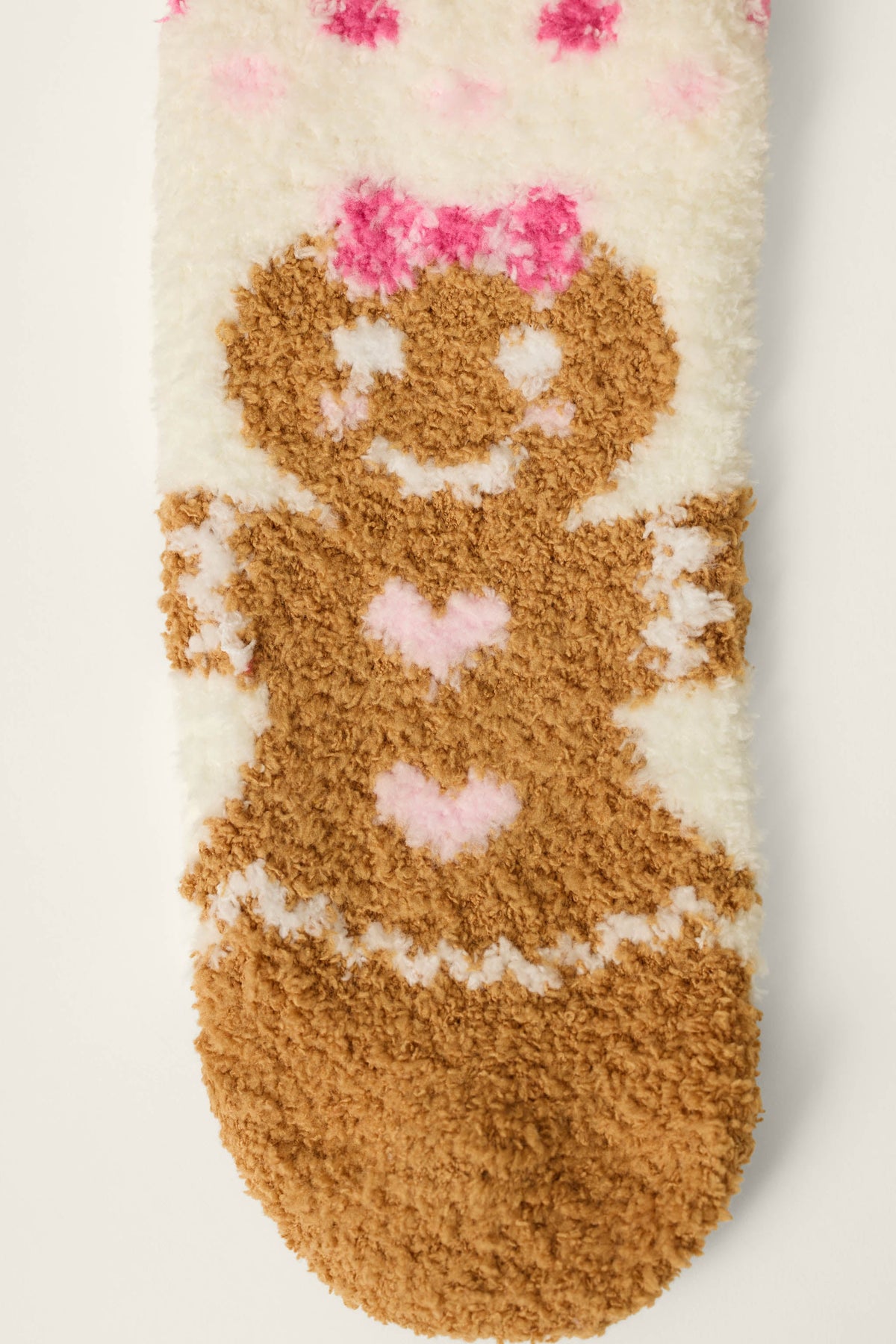 Gingerbread Girl & Polka Dot Socks - BABY PINK