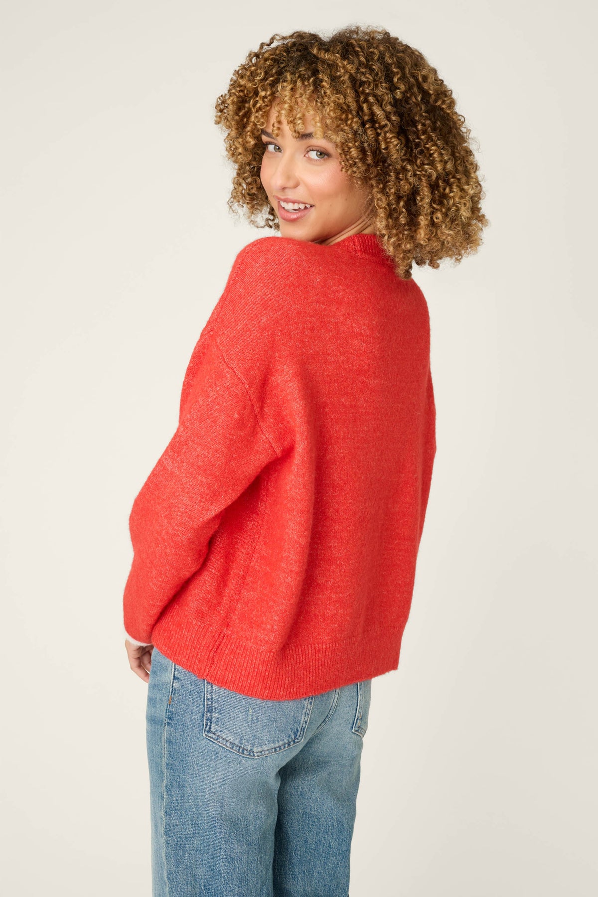 Sweater Weather Snuggle Sweater - RUBY