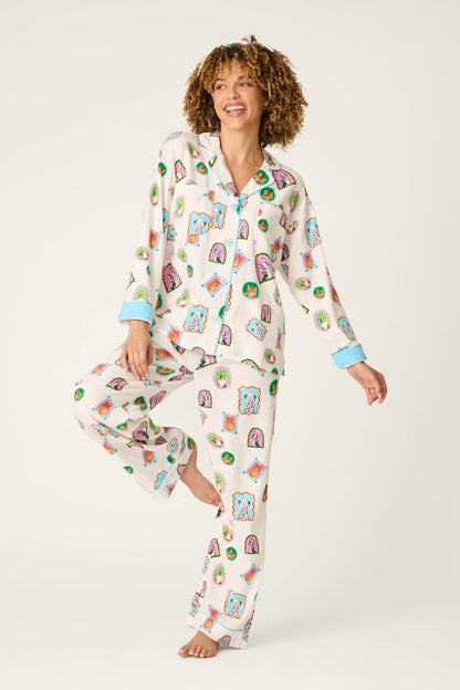Picture Purrfect Pet Portraits 3-Piece Flannel PJ Set - MULTI