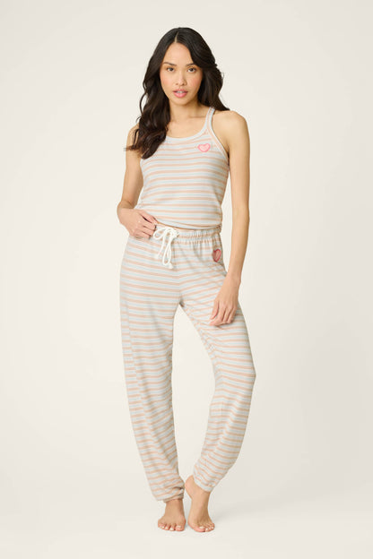 J'Adore Amour Sweetheart Stripes Tank Top - MULTI